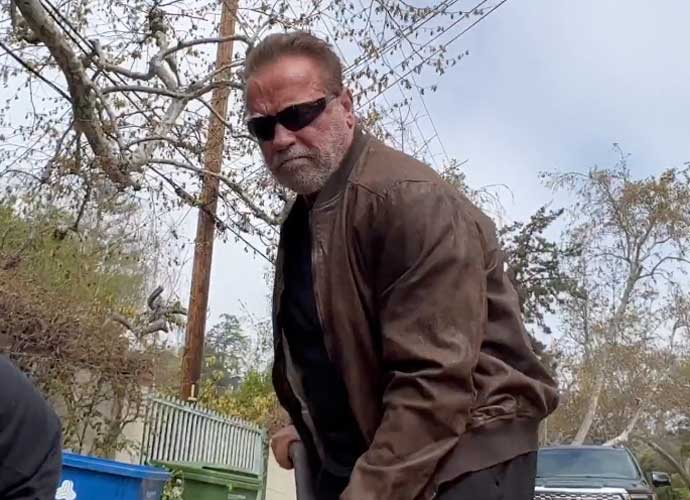 Arnold Schwarzenegger paves pothole in L.A. (Image: Twitter)