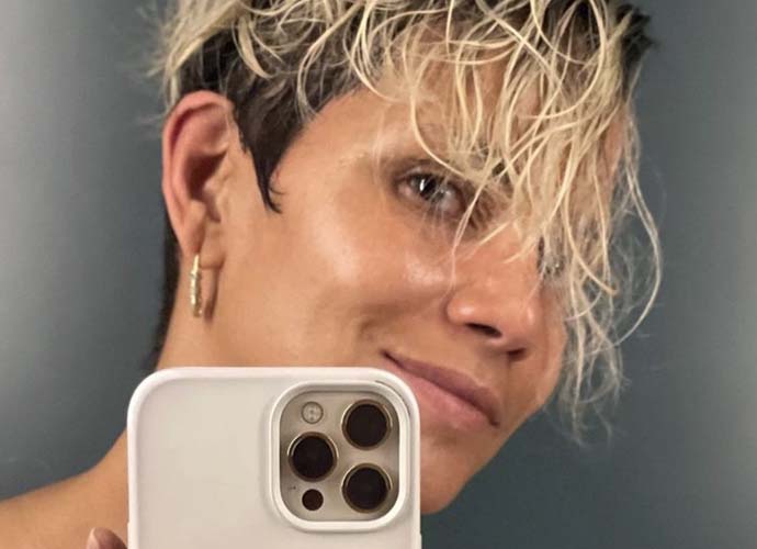 Halle Berry takes selfie with no makeup (Image: Instagram)