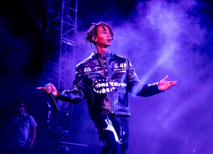 INDIO, CALIFORNIA - APRIL 23: Singer Jaden Smith performs onstage during Weekend 2, Day 3 of the 2023 Coachella Valley Music and Arts Festival on April 23, 2023 in Indio, California. (Photo by Scott Dudelson/Getty Images for Coachella)