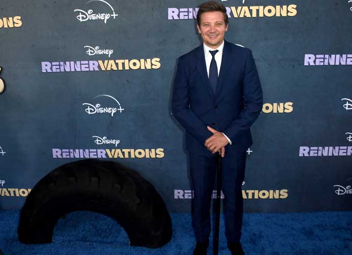 LOS ANGELES, CALIFORNIA - APRIL 11: Jeremy Renner attends Disney+'s original series 