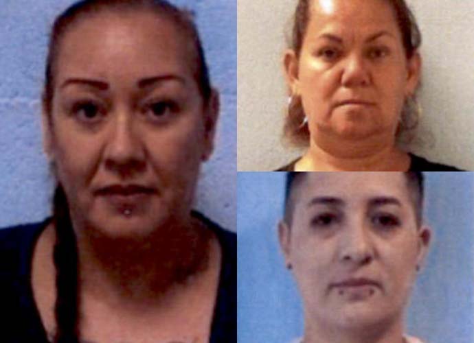 (Clockwise from left) Angelita Chacon, Luz Scott & Patricia Hurtado charged in death of autistic woman (Image: New Mexico Attorney General)