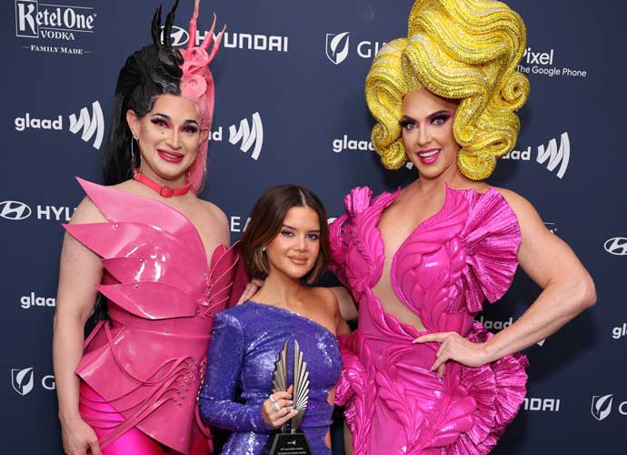 NEW YORK, NEW YORK - MAY 13: Alyssa Edwards, Maren Morris and Cynthia Lee Fontaine attend the 34th Annual GLAAD Media Awards at New York Hilton on May 13, 2023 in New York City. (Photo by Cindy Ord/Getty Images for GLAAD)