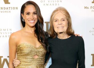 NEW YORK, NEW YORK - MAY 16: Meghan, The Duchess of Sussex and Gloria Steinem attend the Ms. Foundation Women of Vision Awards: Celebrating Generations of Progress & Power at Ziegfeld Ballroom on May 16, 2023 in New York City. (Photo by Kevin Mazur/Getty Images Ms. Foundation for Women)