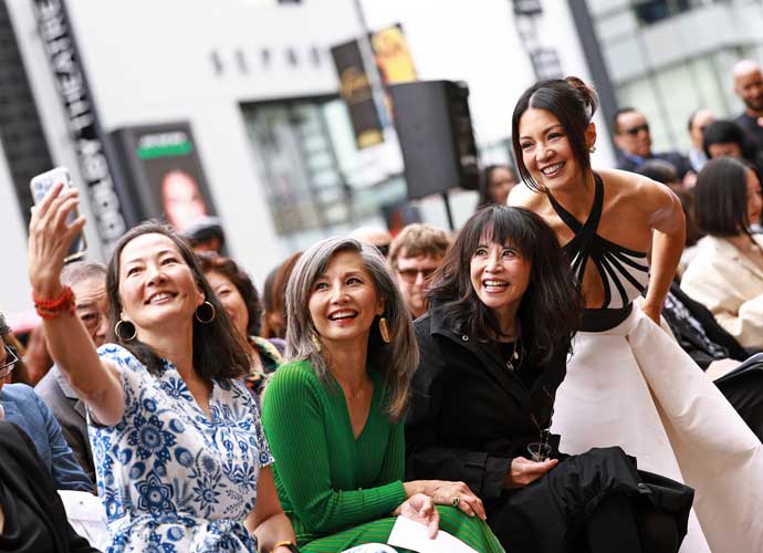 HOLLYWOOD, CALIFORNIA - MAY 30: (L-R) Rosalind Chao, Tamlyn Tomita, Lauren Tom, and Ming-Na Wen attend ceremony honoring Ming-Na Wen with a star on the Hollywood Walk of Fame on May 30, 2023 in Hollywood, California. (Photo by Matt Winkelmeyer/Getty Images)