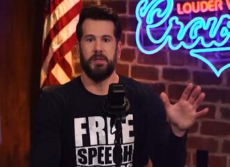 Steven Crowder on his show 'Louder with Crowder' (Image: YouTube)