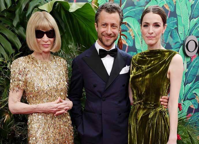 NEW YORK, NEW YORK - JUNE 11: (L-R) Anna Wintour, Francesco Carrozzini and Bee Shaffer attend The 76th Annual Tony Awards at United Palace Theater on June 11, 2023 in New York City. (Photo by Kevin Mazur/Getty Images for Tony Awards Productions)