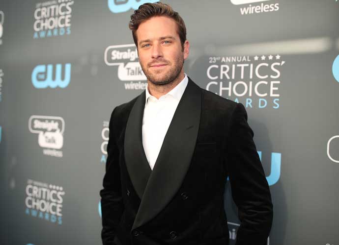 SANTA MONICA, CA - JANUARY 11: Actor Armie Hammer attends The 23rd Annual Critics' Choice Awards at Barker Hangar on January 11, 2018 in Santa Monica, California. (Photo by Christopher Polk/Getty Images for The Critics' Choice Awards )