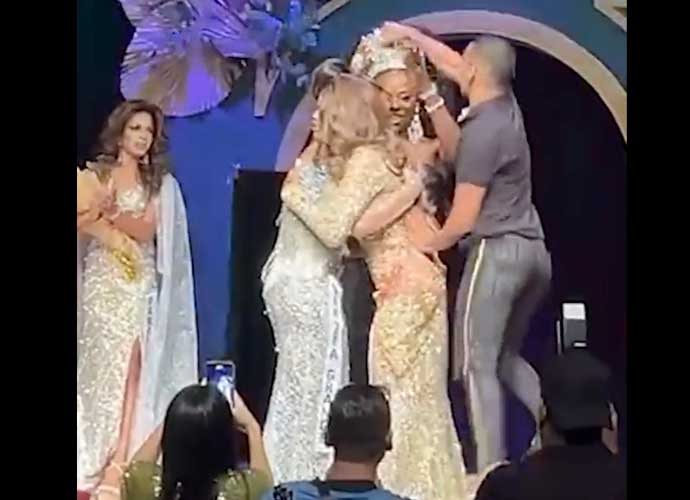 Husband of Brazilian beauty peagant runner up steal crown from winner (Image: Twitter)