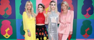 NEW YORK, NEW YORK - JUNE 14: (L-R) Nicky Hilton Rothschild, Stacey Bendet, Dylan Mulvaney and Alexandra Richards attend Camp Pride presented by alice + olivia by Stacey Bendet on June 14, 2023 in New York City. (Photo by Dimitrios Kambouris/Getty Images for alice + olivia)