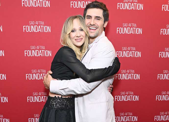 LOS ANGELES, CALIFORNIA - MAY 31: Juno Temple and Phil Dunster attend the SAG-AFTRA Foundation Conversations - 