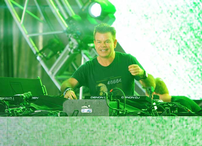MIAMI, FL - MARCH 25: Paul Oakenfold performs on stage at Ultra Music Festival at Bayfront Park on March 25, 2018 in Miami, Florida. (Photo by Sergi Alexander/Getty Images)