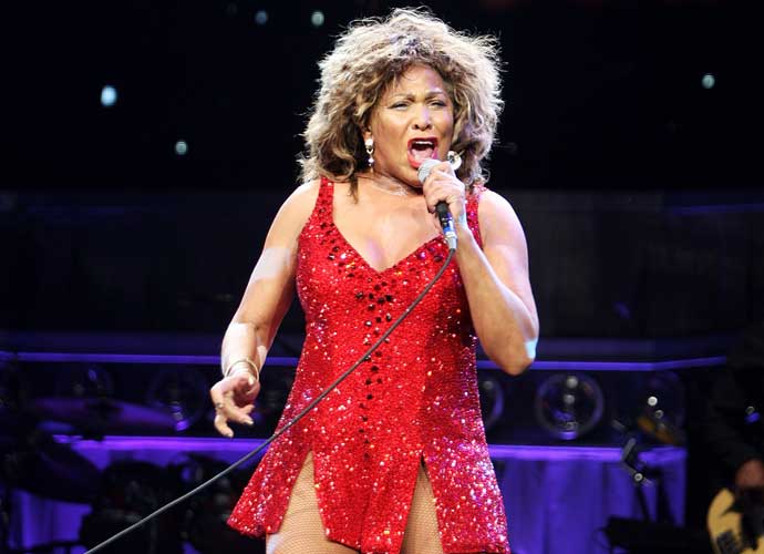 COLOGNE, GERMANY - JANUARY 14: Tina Turner performs at the first night of her European tour at the Cologne Arena on January 14, 2009 in Cologne, Germany. (Photo by Dave Hogan/Getty Images)