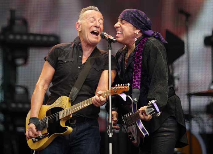 MUNICH, GERMANY - JULY 23: Bruce Springsteen and Steven Van Zandt of the E Street Band perform live at Olympiastadion on July 23, 2023 in Munich, Germany. (Photo by Mark Wieland/Getty Images)