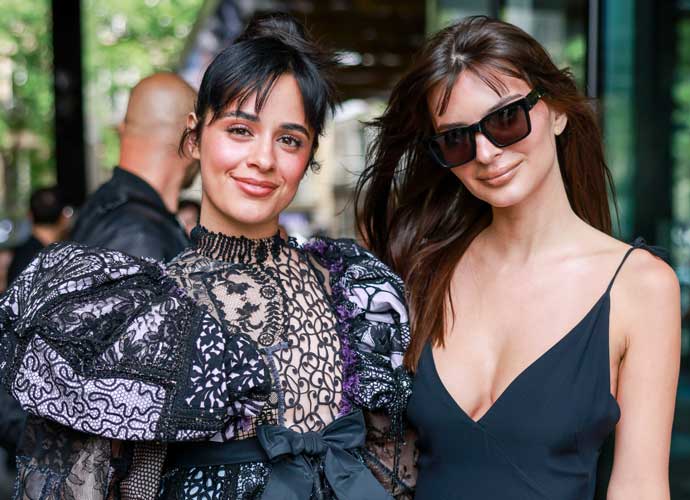PARIS, FRANCE - JULY 05: Camila Cabello and Emily Ratajkowski attends the Viktor & Rolf Haute Couture Fall/Winter 2023/2024 show as part of Paris Fashion Week on July 05, 2023 in Paris, France. (Photo by Arnold Jerocki/Getty Images)