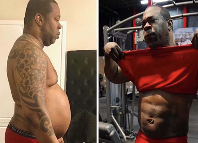 Busta Rhymes shows off before and after weight loss (Image: Instagram)