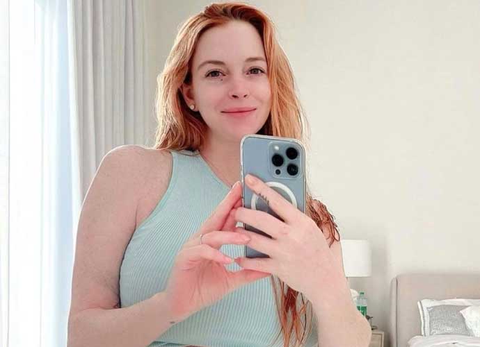 Lindsay Lohan post-baby photo (Image: Instagram)