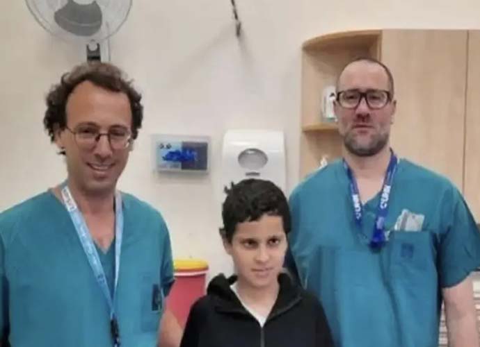 Medics saved Suleiman Hassan (Image: Hadassah Medical Center)