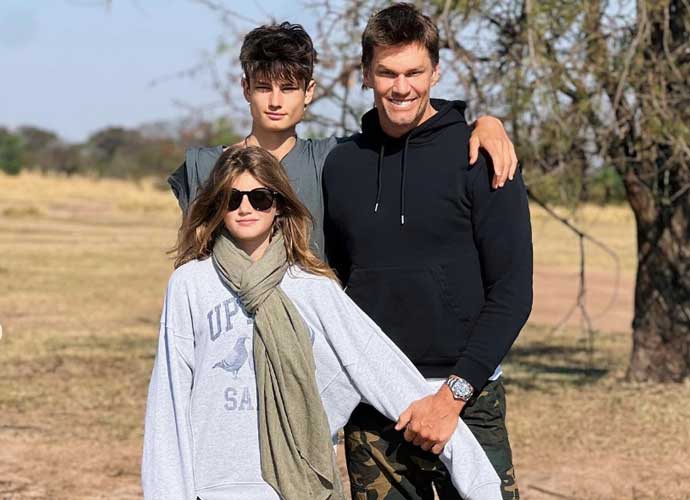 Tom Brady with kids Jack & Vivian in Africa (Image: Instagram)