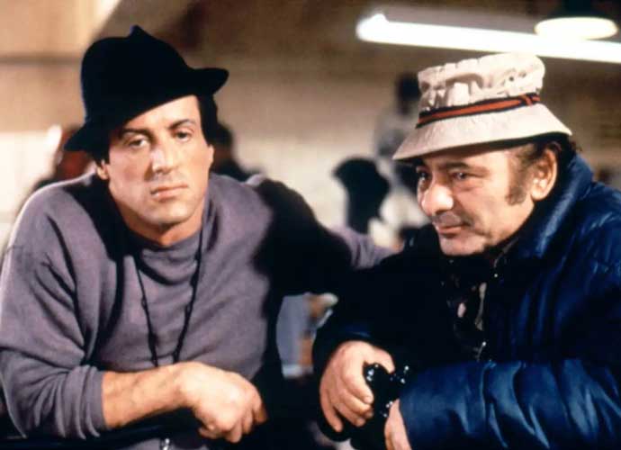 Burt Young (right) with Sylvester Stallone in 'Rocky' (Image: United Artists)