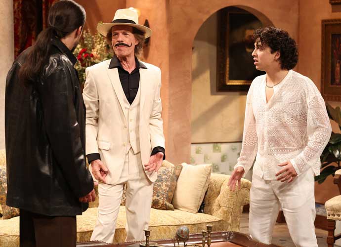 Bad Bunny, Mick Jagger and Marcelo Hernandez on 'SNL' (Image: NBC)