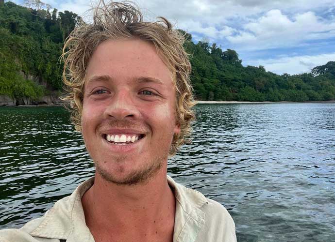 Rower Tom Robinson after his rescue (Image: Instagram)