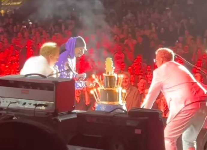 Will Ferrel and John C. Reilly presented Snoop Dog a massive cake and a crowd sing-along in celebration of the legendary rapper's 52nd birthday. (Image: Snoop Dogg/Instagram)
