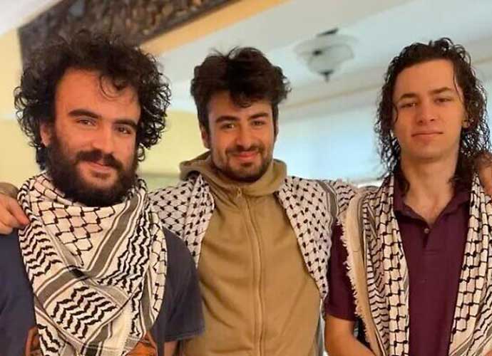 Palestinian college students Hisham Awartani, Tahseen Ali and Kenan Abdulhamid who were shot in Burlington, Vermont, on November 25, 2023. (Husam Zomlot/X)