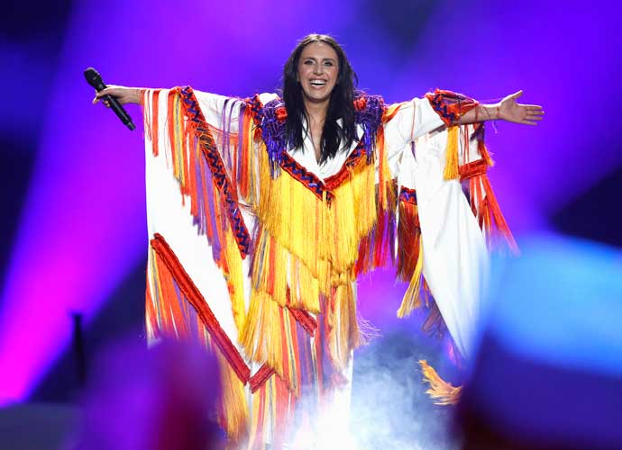 KIEV, UKRAINE - MAY 09: Jamala, winner of 2016 performs during the first semi final of the 62nd Eurovision Song Contest at International Exhibition Centre (IEC) on May 9, 2017 in Kiev, Ukraine. The final of this years Eurovision Song Contest will be aired on May 13, 2017. (Photo by Michael Campanella/Getty Images)