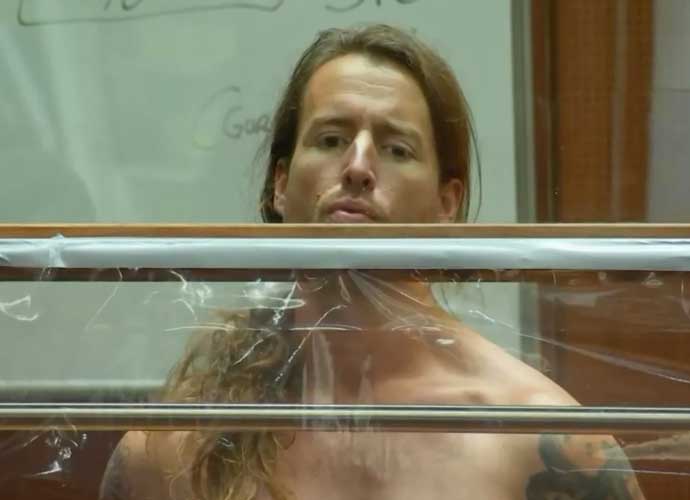 Samuel Haskell appears shirtless in court (Image: YouTube)