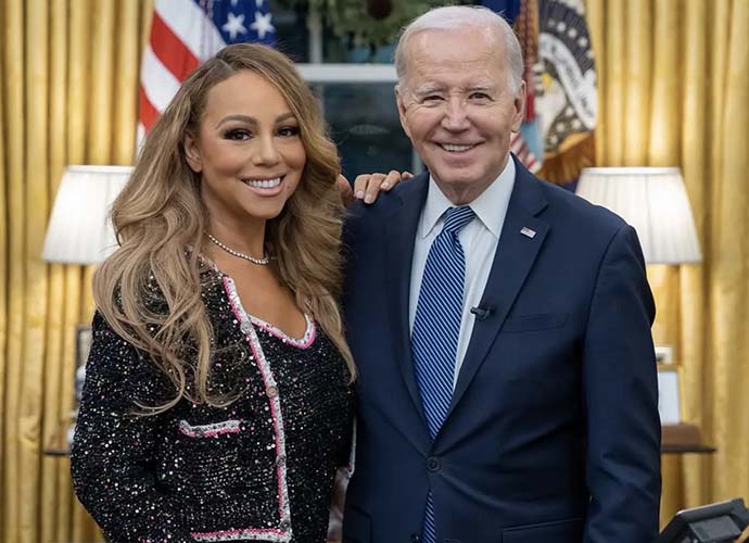 Mariah Carey & Joe Biden at the White House (Image: Mariah Carey/Instagram)