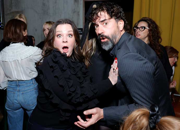 LOS ANGELES, CALIFORNIA - DECEMBER 07: (L-R) Melissa McCarthy and Hamish Linklater attend the ‘Auction of Nothing’ in support of (RED)’s fight to end AIDS, co-hosted by Lake Bell and Laura Brown at Grandmaster Recorders on December 07, 2023 in Los Angeles, California. (Photo by Stefanie Keenan/Getty Images for (RED)) (Photo by Stefanie Keenan/Getty Images for (RED))