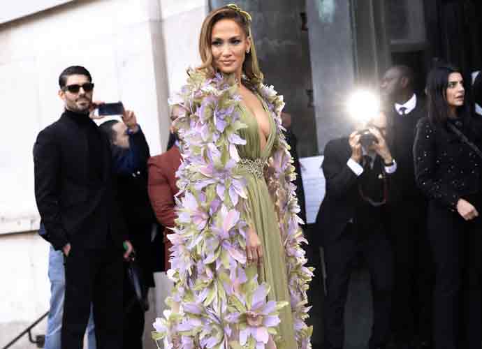 PARIS, FRANCE - JANUARY 24: Jennifer Lopez attends the Elie Saab Haute Couture Spring/Summer 2024 show as part of Paris Fashion Week on January 24, 2024 in Paris, France. (Photo by Arnold Jerocki/Getty Images)
