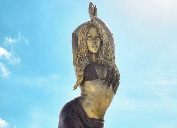 Shakira statue in Barranquilla, Colombia (Image: Instagram)