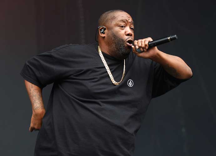 LEEDS, ENGLAND - AUGUST 26: Killer Mike of Run The Jewels performs on the Main Stage East on Day 1 of Leeds Festival on August 26, 2022 in Leeds, England. (Photo by Matthew Baker/Getty Images)