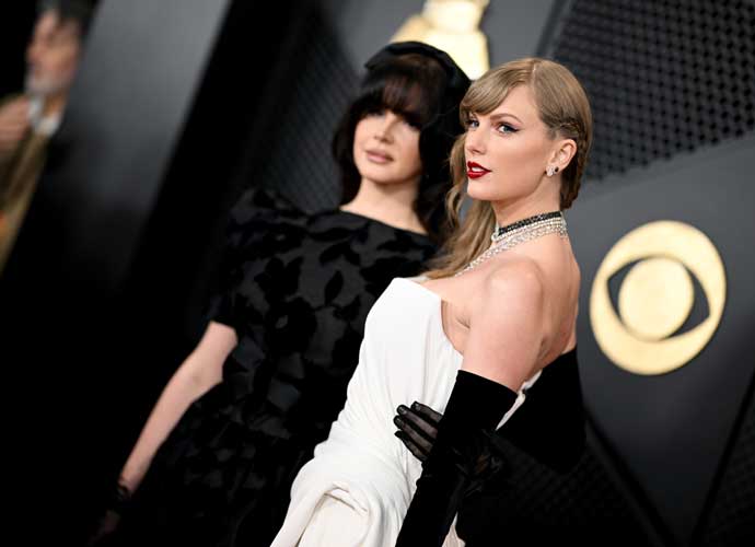 LOS ANGELES, CALIFORNIA - FEBRUARY 04: Lana Del Rey and Taylor Swift attend the 66th GRAMMY Awards at Crypto.com Arena on February 04, 2024 in Los Angeles, California. (Photo by Lionel Hahn/Getty Images)