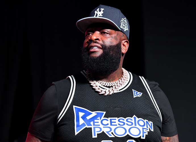 ATLANTA, GEORGIA - AUGUST 07: Rapper Rick Ross performs onstage during 2022 InvestFest at Georgia World Congress Center on August 07, 2022 in Atlanta, Georgia. (Photo by Paras Griffin/Getty Images)