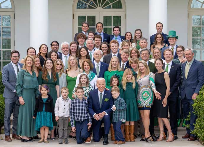 Biden with the Kennedys at the White House (Image: X)