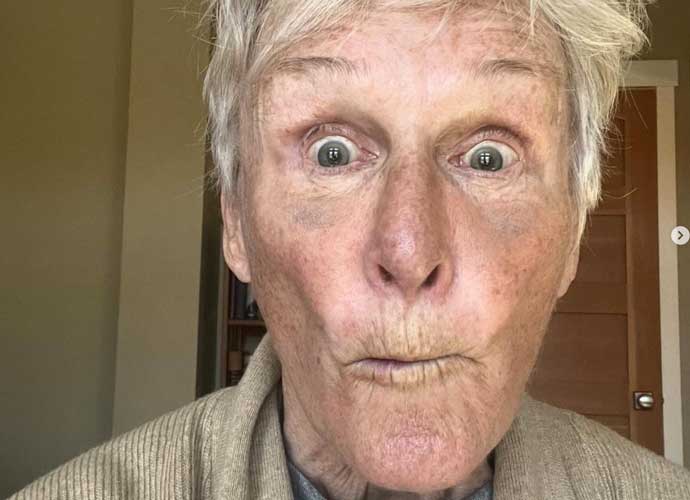 Glenn Close makes faces on social media after broken nose operation (Image: Instagram)