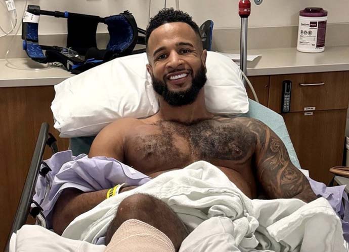 Nelson Thomas in the hospital (Image: Instagram)