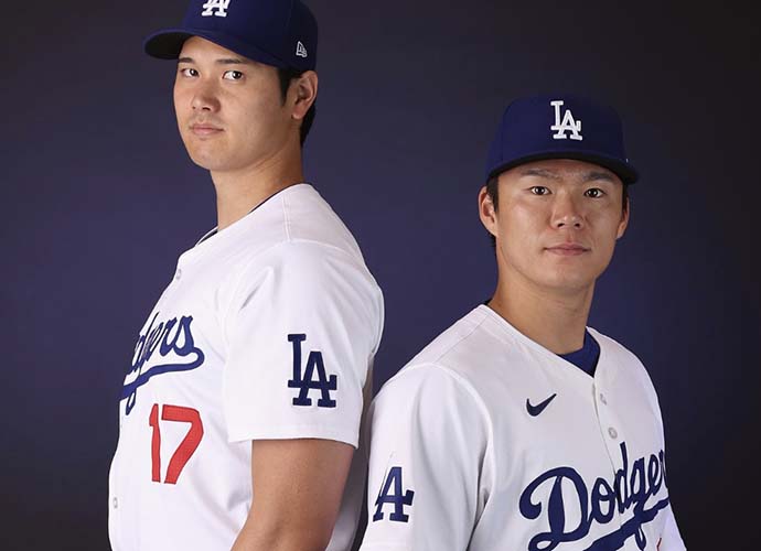 Shohei Ohtani and Yoshinobu Yamamoto (Image: MLB)