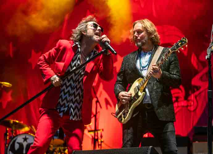 FRANKLIN, TENNESSEE - SEPTEMBER 23: (L-R) Chris Robinson and Rich Robinson of The Black Crowes perform during Pilgrimage Music & Cultural Festival at The Park at Harlinsdale Farm on September 23, 2023 in Franklin, Tennessee. (Photo by Erika Goldring/Getty Images)