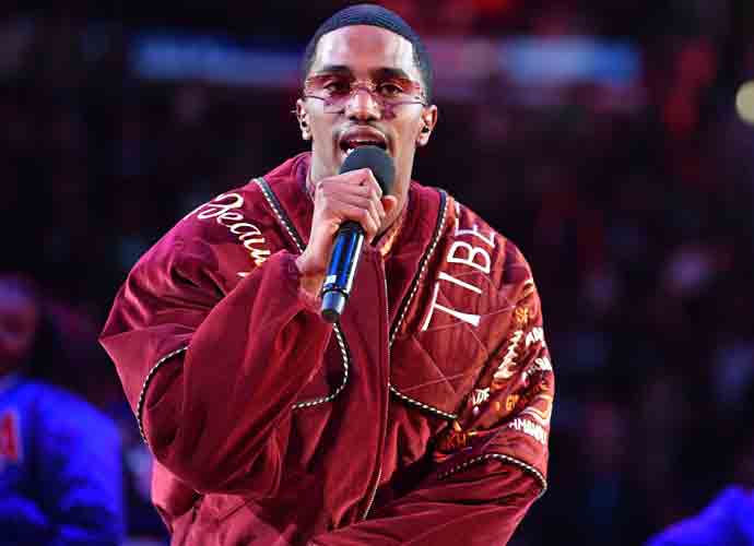 LOS ANGELES, CALIFORNIA - DECEMBER 12: King Combs performs during half time of a basketball game between the Los Angeles Clippers and the Boston Celtics at Crypto.com Arena on December 12, 2022 in Los Angeles, California. (Photo by Allen Berezovsky/Getty Images)