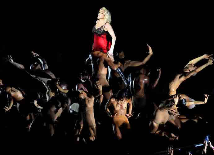 RIO DE JANEIRO, BRAZIL - MAY 04: American singer Madonna performs on stage during a massive free show to close 