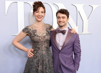 NEW YORK, NEW YORK - JUNE 16: (L-R) Erin Darke and Daniel Radcliffe attend The 77th Annual Tony Awards at David H. Koch Theater at Lincoln Center on June 16, 2024 in New York City. (Photo by Cindy Ord/Getty Images for Tony Awards Productions)