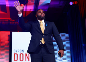 KISSIMMEE, FLORIDA - NOVEMBER 04: U.S. Rep. Byron Donalds (R-FL) attends the Florida Freedom Summit at the Gaylord Palms Resort on November 04, 2023 in Kissimmee, Florida. The Republican Party of Florida hosted the summit as candidates continued to campaign across the country. (Photo by Joe Raedle/Getty Images)