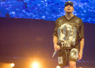 HOUSTON, TEXAS - JULY 16: Chris Brown performs onstage during the 11:11 tour at Toyota Center on July 16, 2024 in Houston, Texas. (Photo by Marcus Ingram/Getty Images)