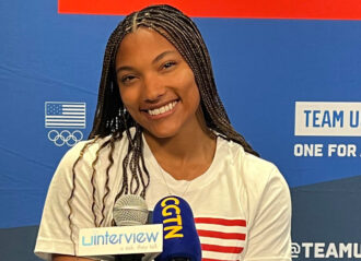 U.S. Olympic track & field star Tara Davis-Woodhall (Image: Erik Meers / uInterview.com)