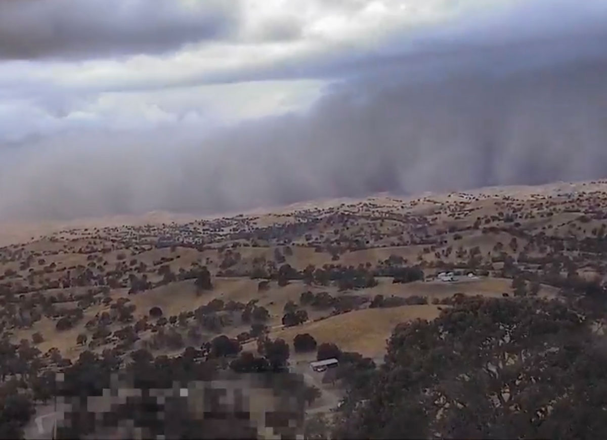 VIDEO: Timelapse Footage Shows Dust Storm Moving Across Central California