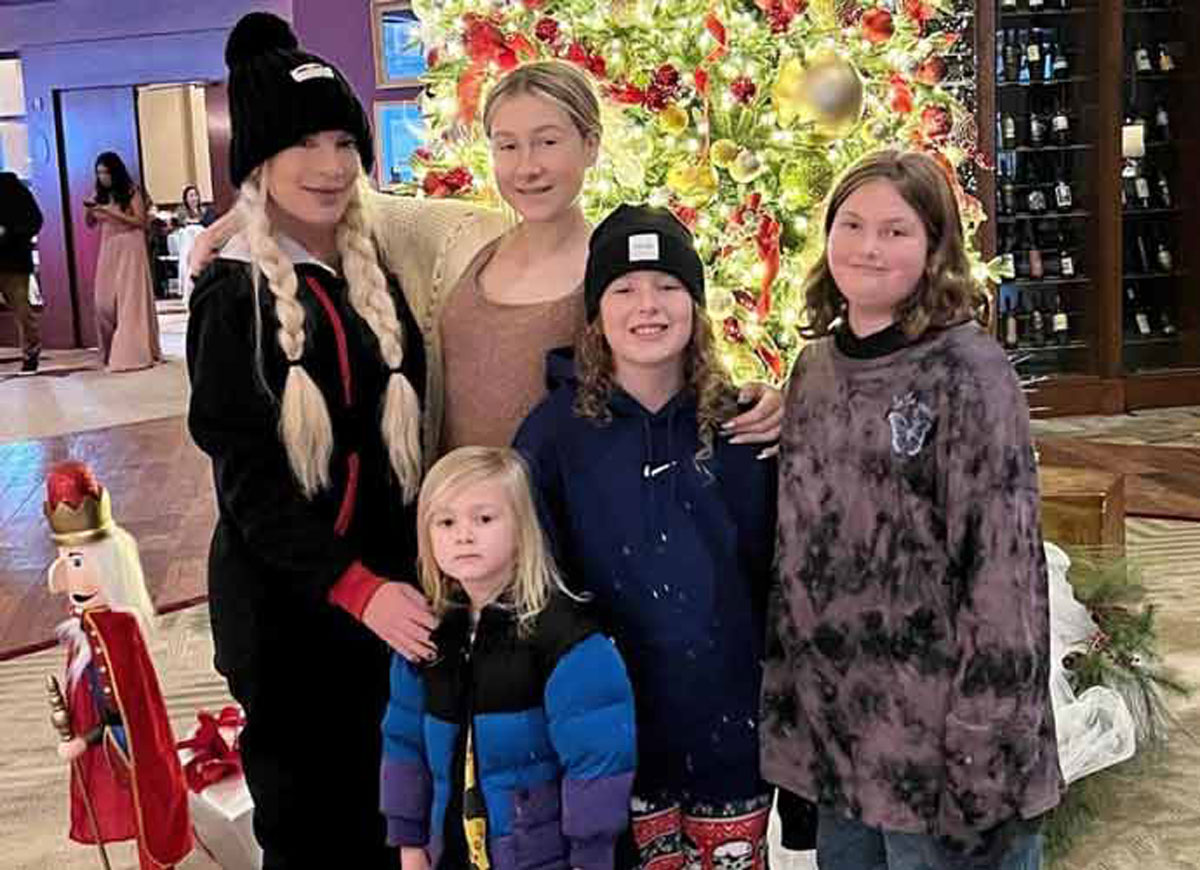 After Living In An RV, Tori Spelling & Her 5 Kids Move Into A $12,000-A-Month Rental