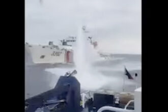 VIDEO: Chinese Coast Guard Fires Water Cannon At Philippine Patrol Boats In The South China Sea